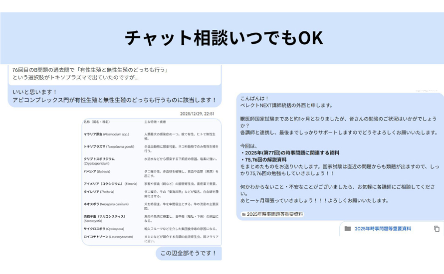 メンタルサポートも実施