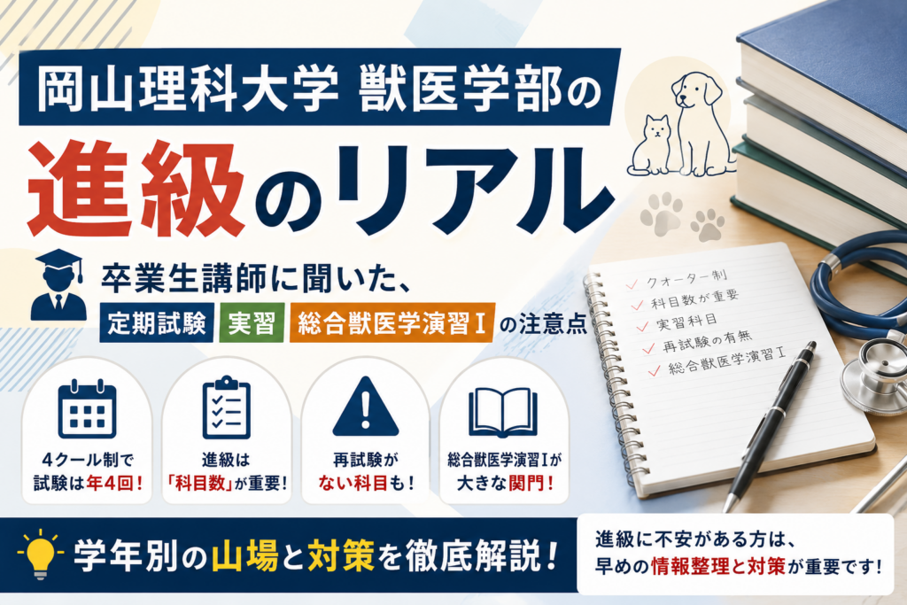 岡山理科大学 獣医学部 進級
